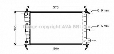 AVA QUALITY COOLING fda2217 -  Радиатор, охлаждение двигателя